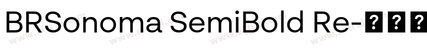 BRSonoma SemiBold Re字体转换